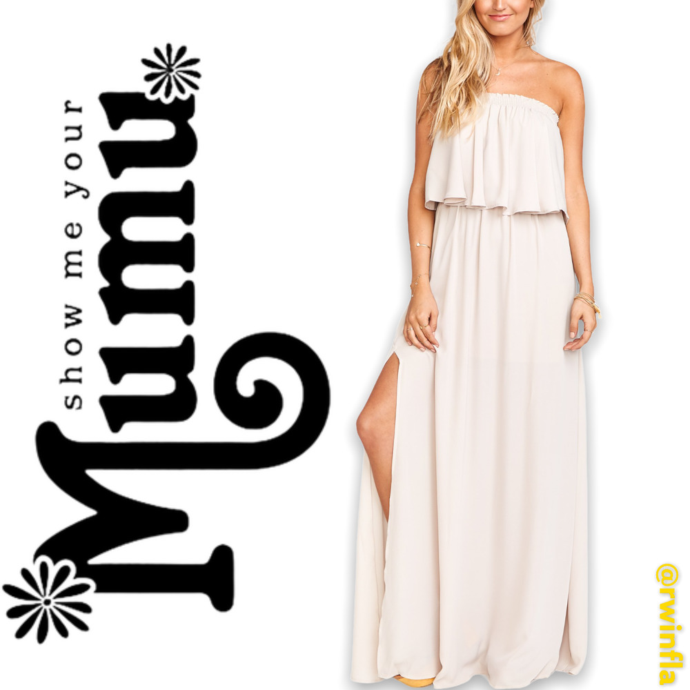 Mumu Bridesmaid Formal Gown Prom Dress Ruffle